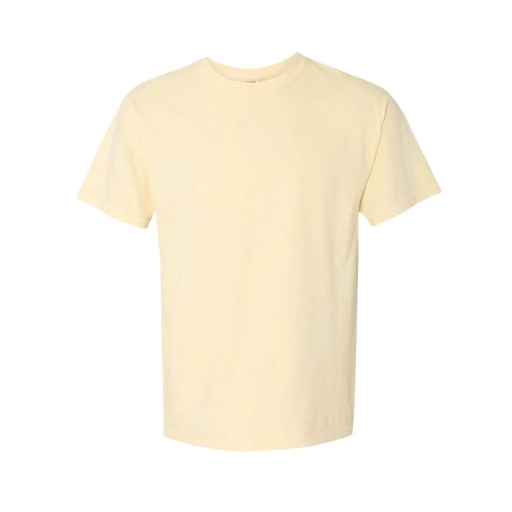 Custom Embroidered Dainty Initial Ribbon Comfort Colors T-Shirt