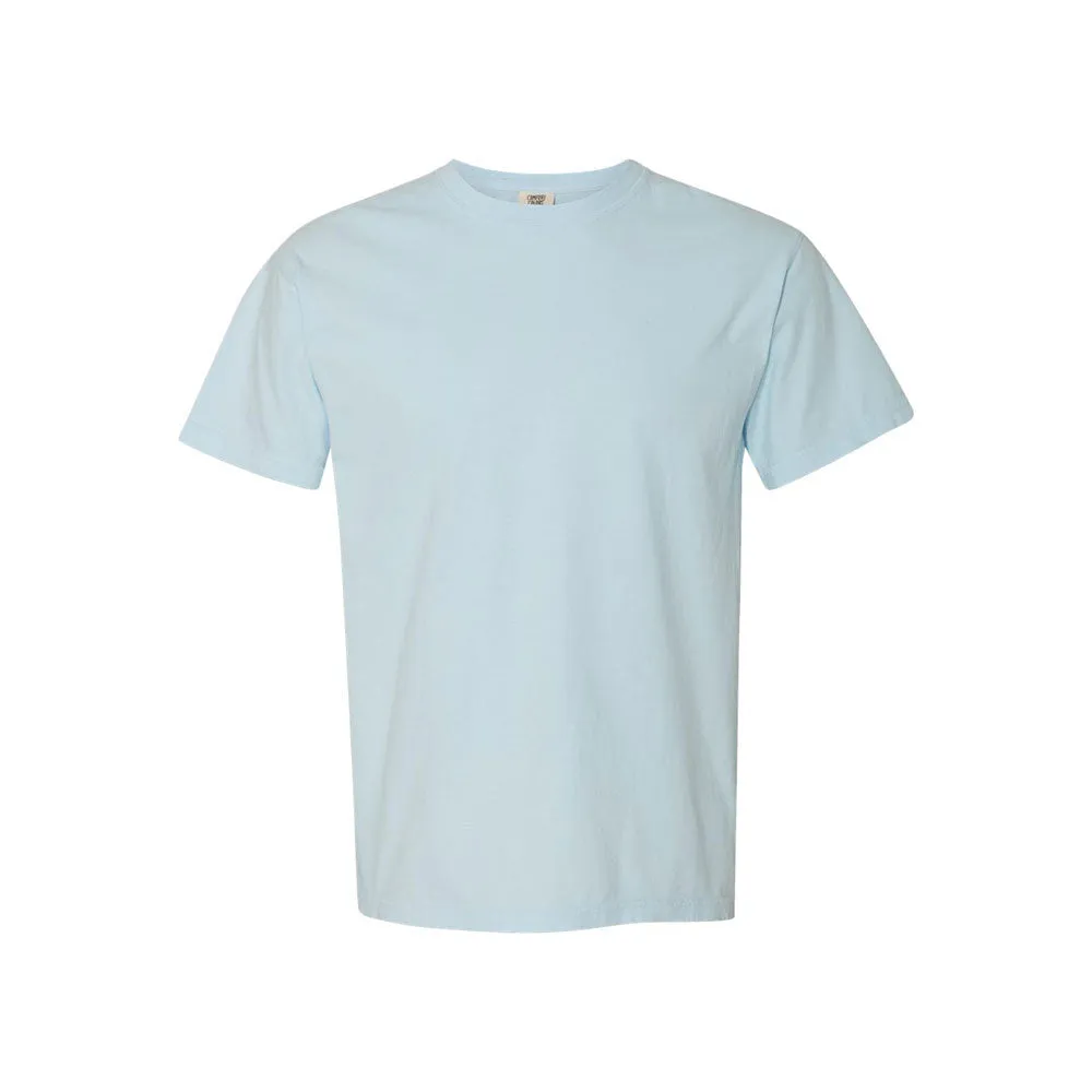 Custom Embroidered Dainty Initial Ribbon Comfort Colors T-Shirt