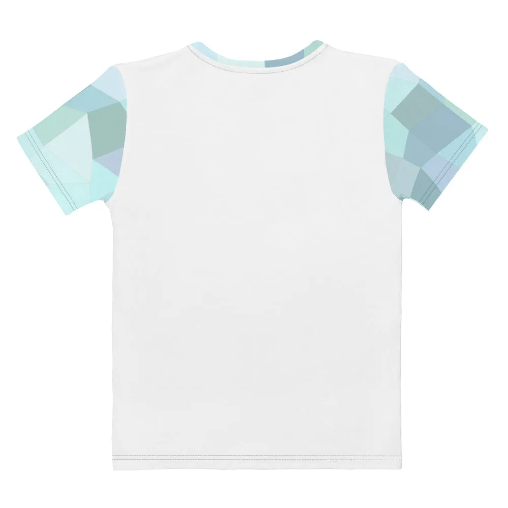 'Cyan Blue' women's all-over t-shirt