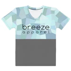 'Cyan Blue' women's all-over t-shirt