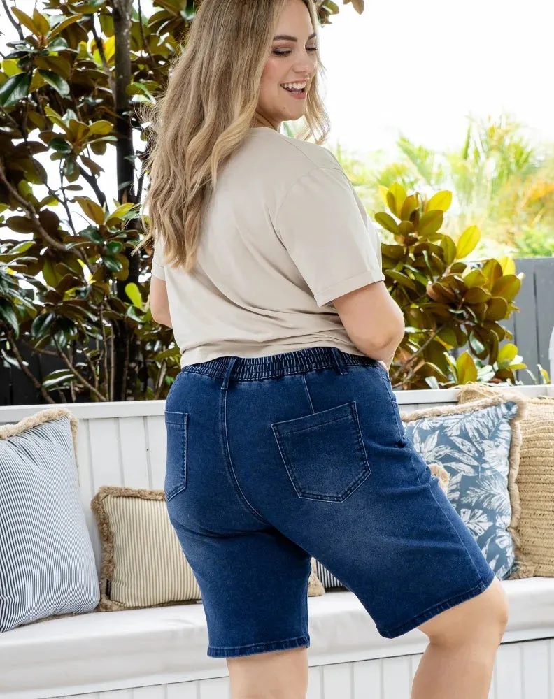 DENIM BERMUDA SHORTS
