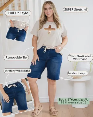 DENIM BERMUDA SHORTS