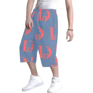 Descendants of the Island Coral Denim Men's All Over Print Baggy Shorts (Model L37)