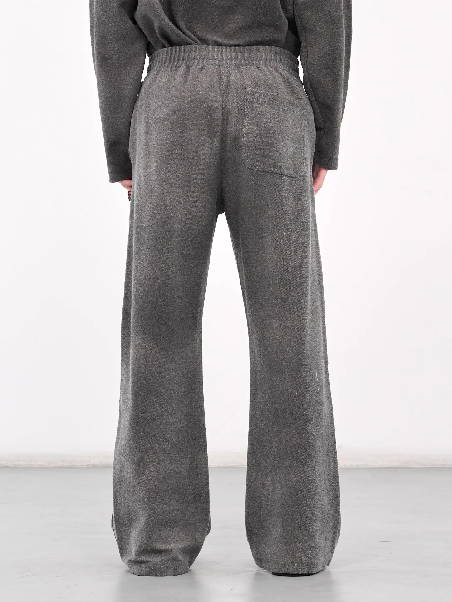 Distressed & Faded Sweatpants (A18218-0PLAI-GREY)