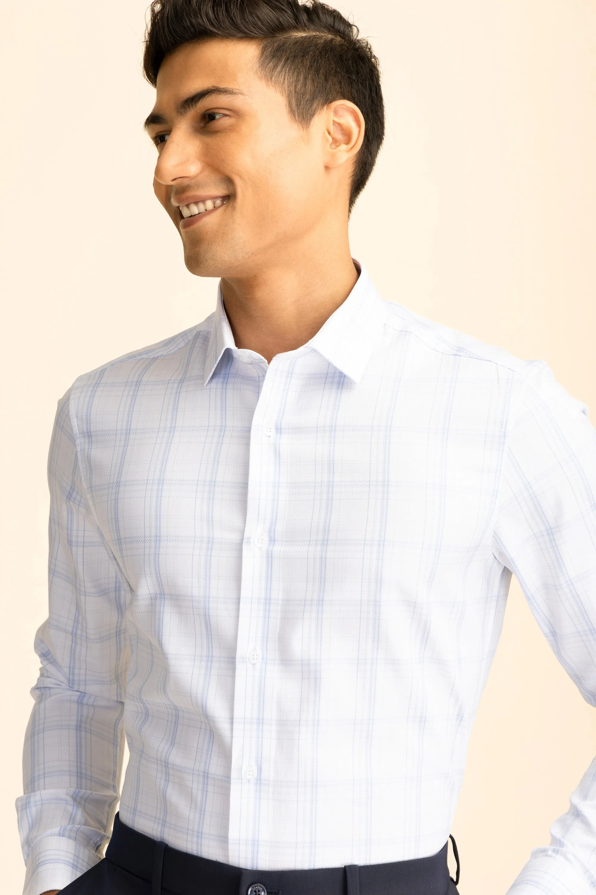 Dolma Blue Check Shirt EOSS