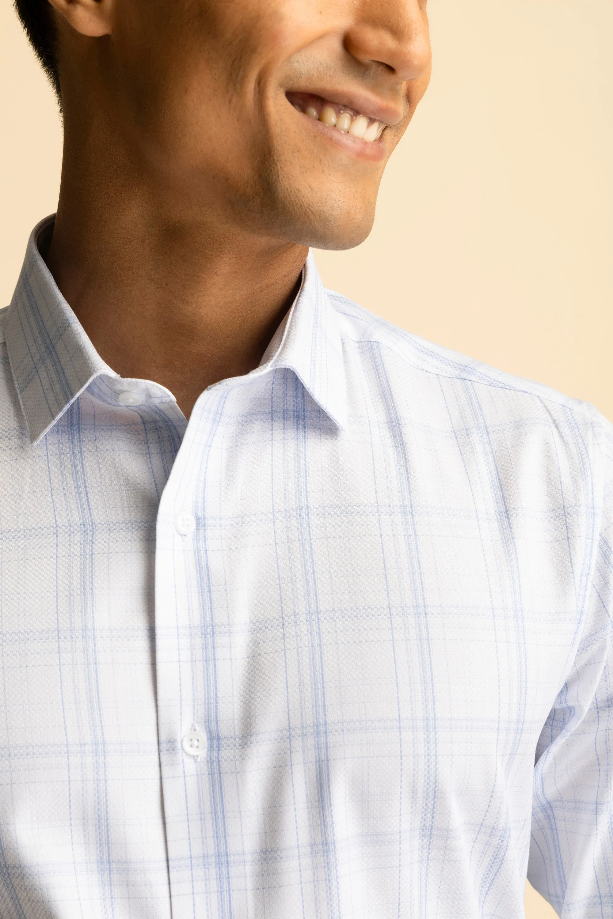 Dolma Blue Check Shirt EOSS
