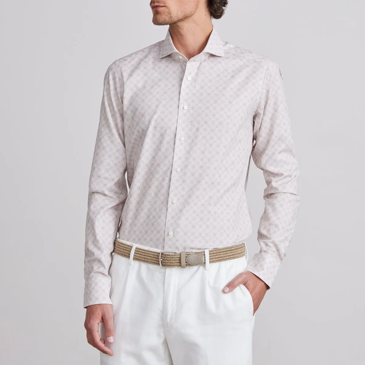 EMANUEL BERG - LIGHTWEIGHT TEXTURED DOBBY SPORT SHIRT