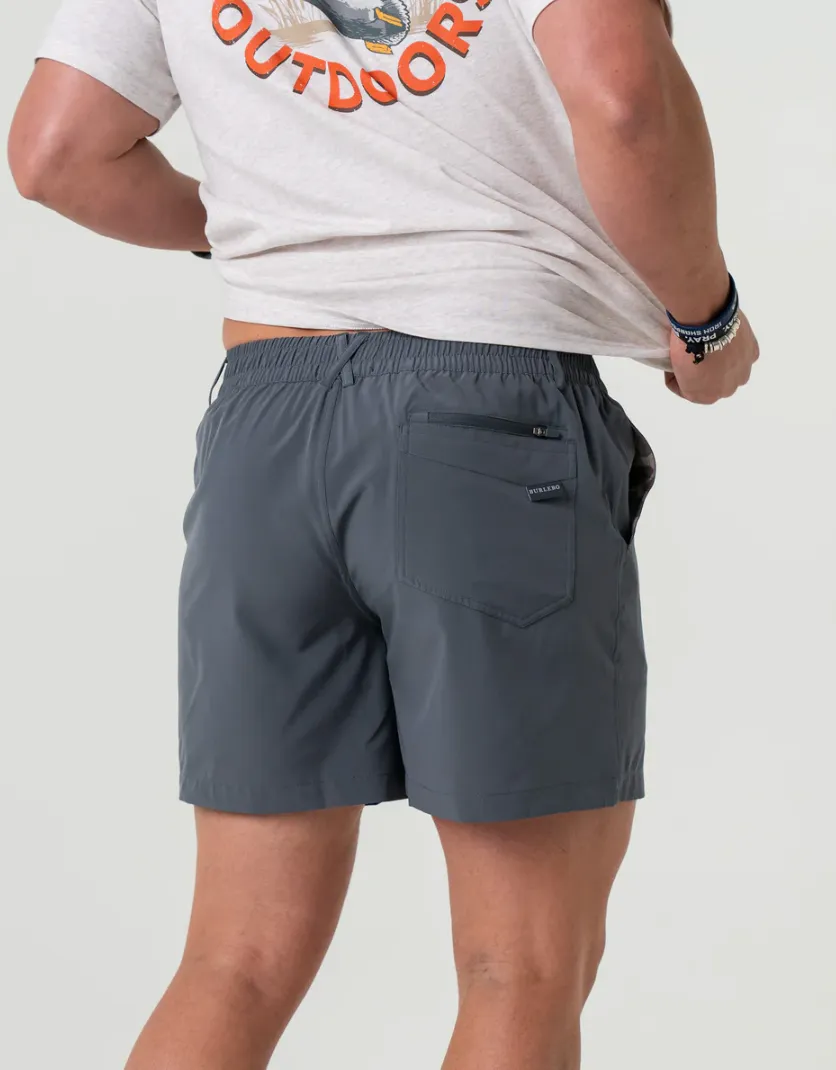 Everyday Short - River Rock Grey - Classic Deer Camo Pocket