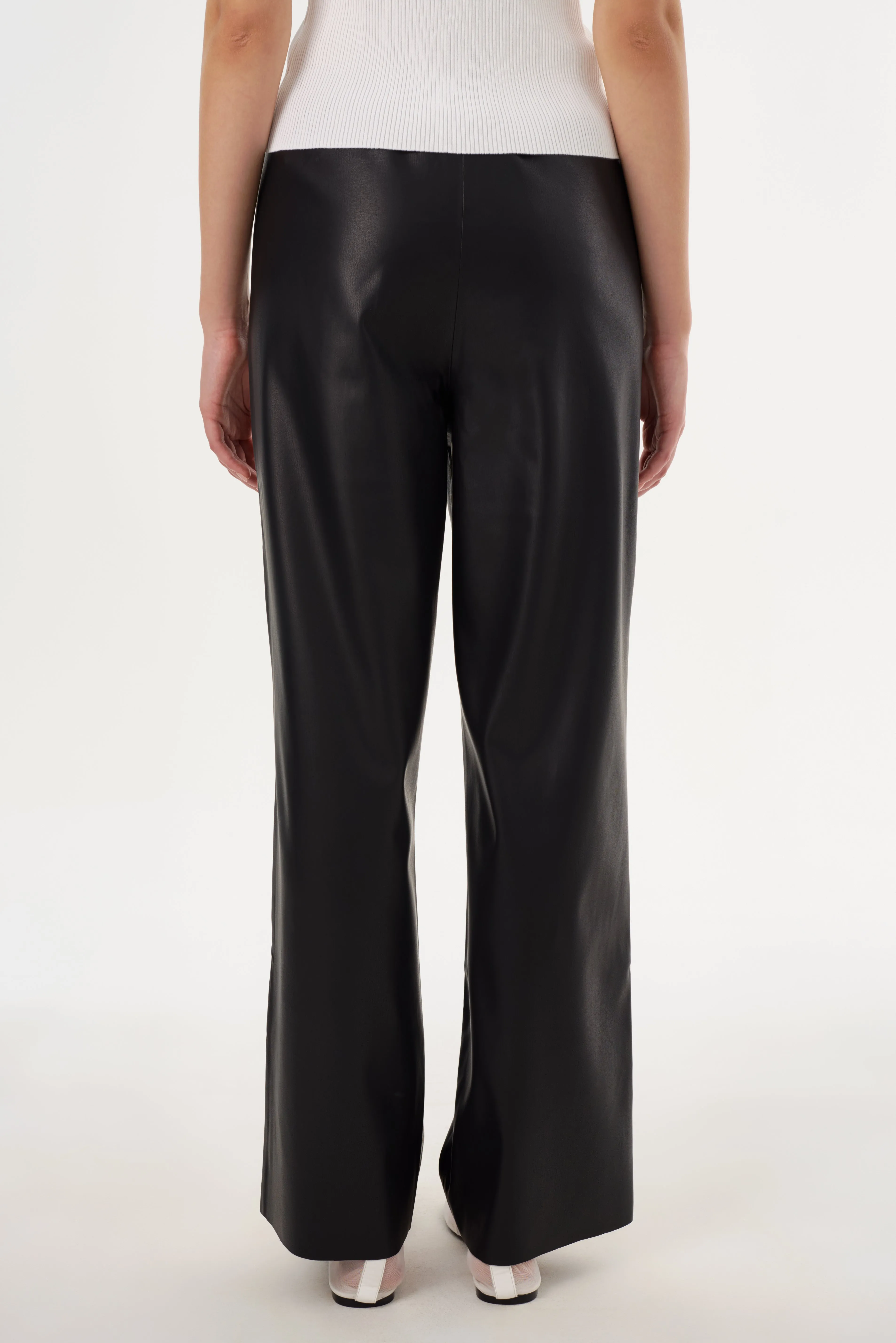 FAITH | Faux Leather Relaxed Pant