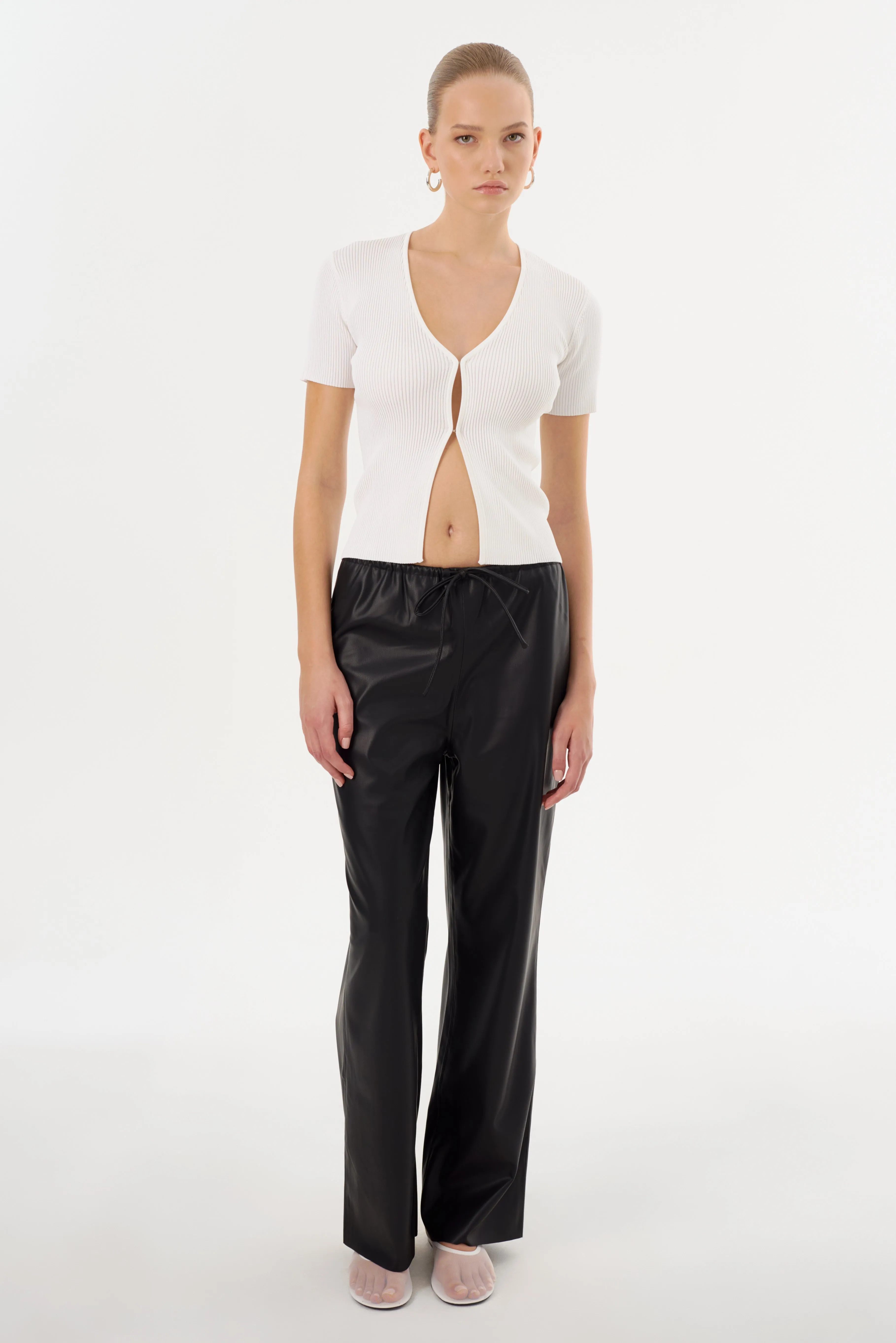 FAITH | Faux Leather Relaxed Pant