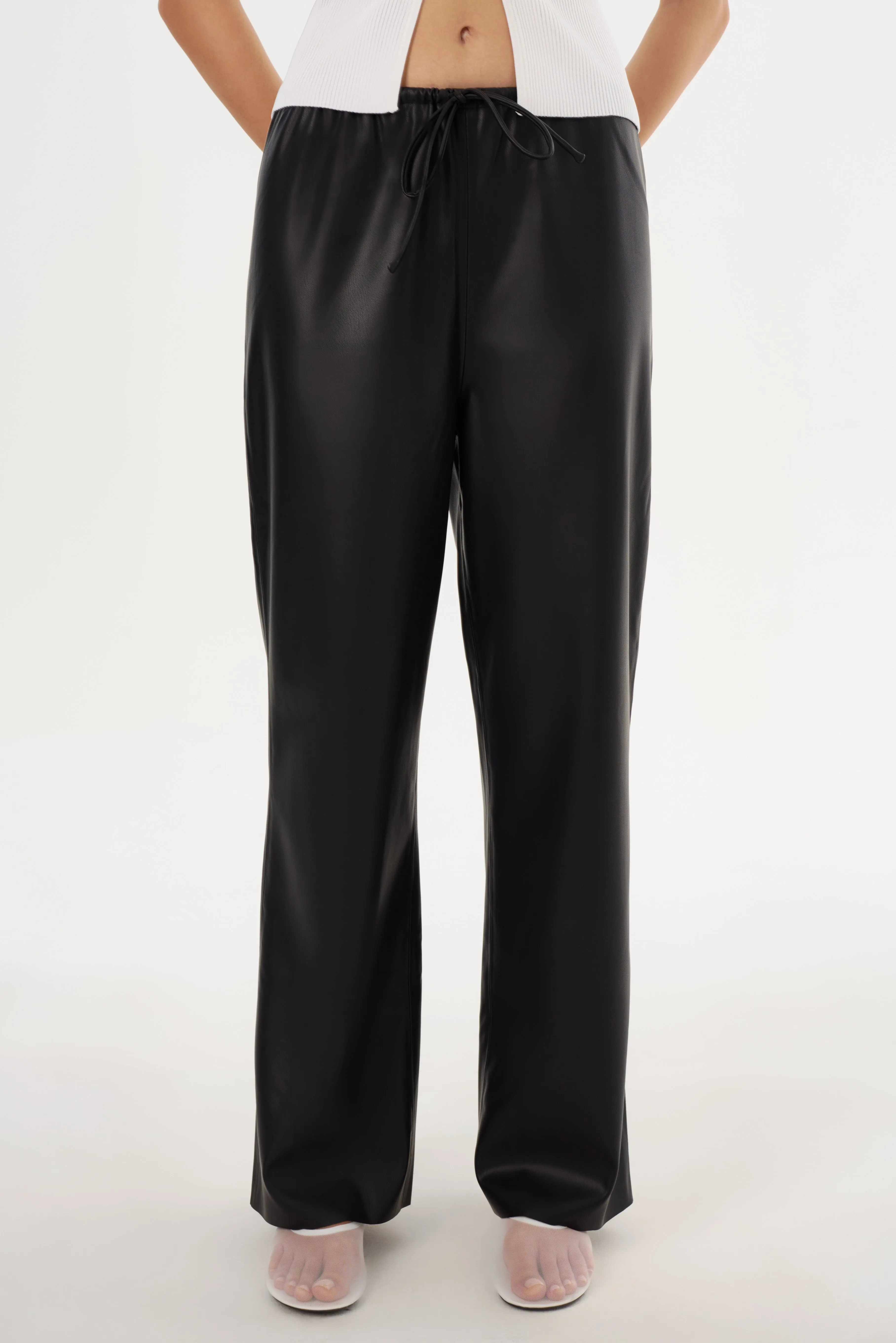 FAITH | Faux Leather Relaxed Pant