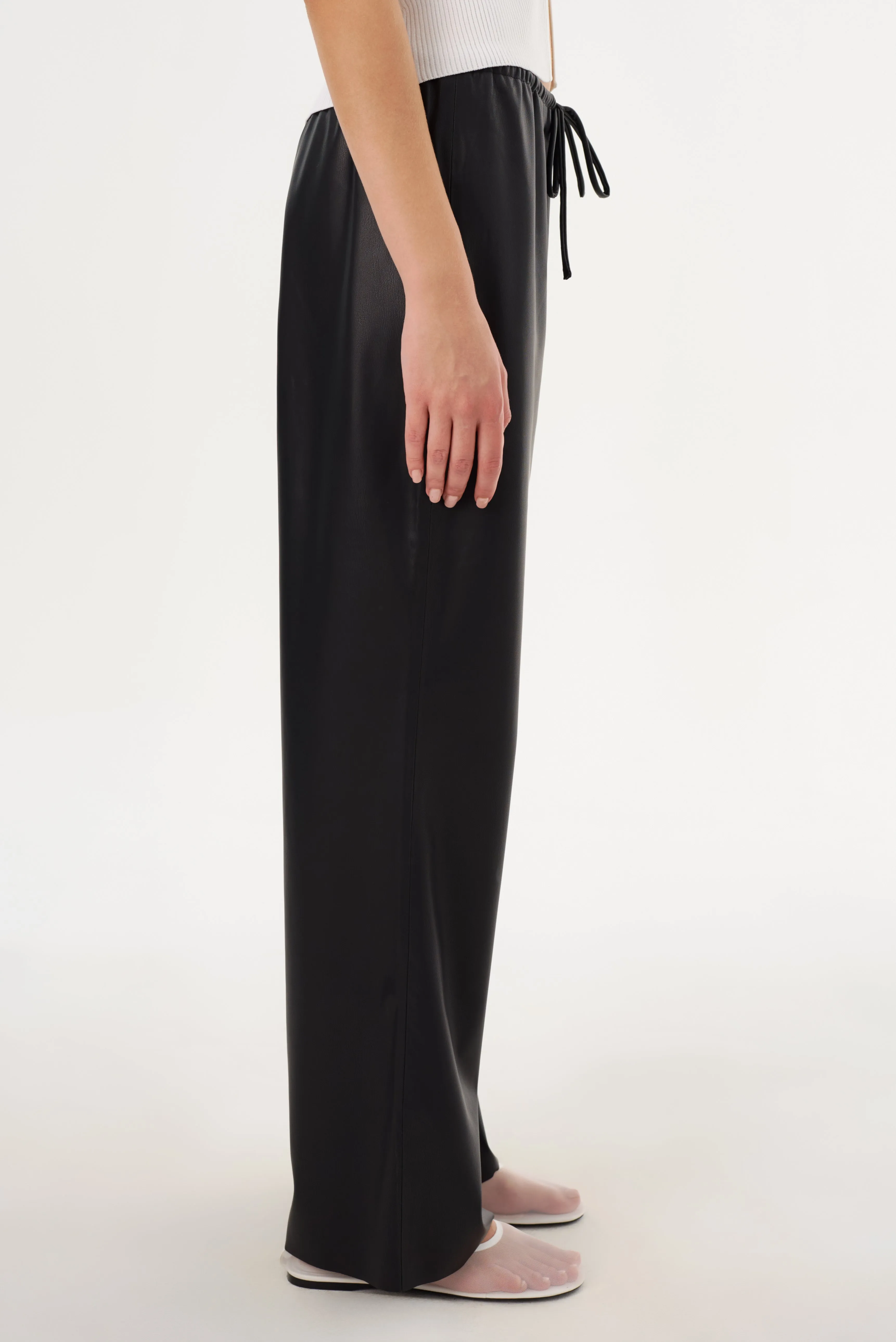 FAITH | Faux Leather Relaxed Pant