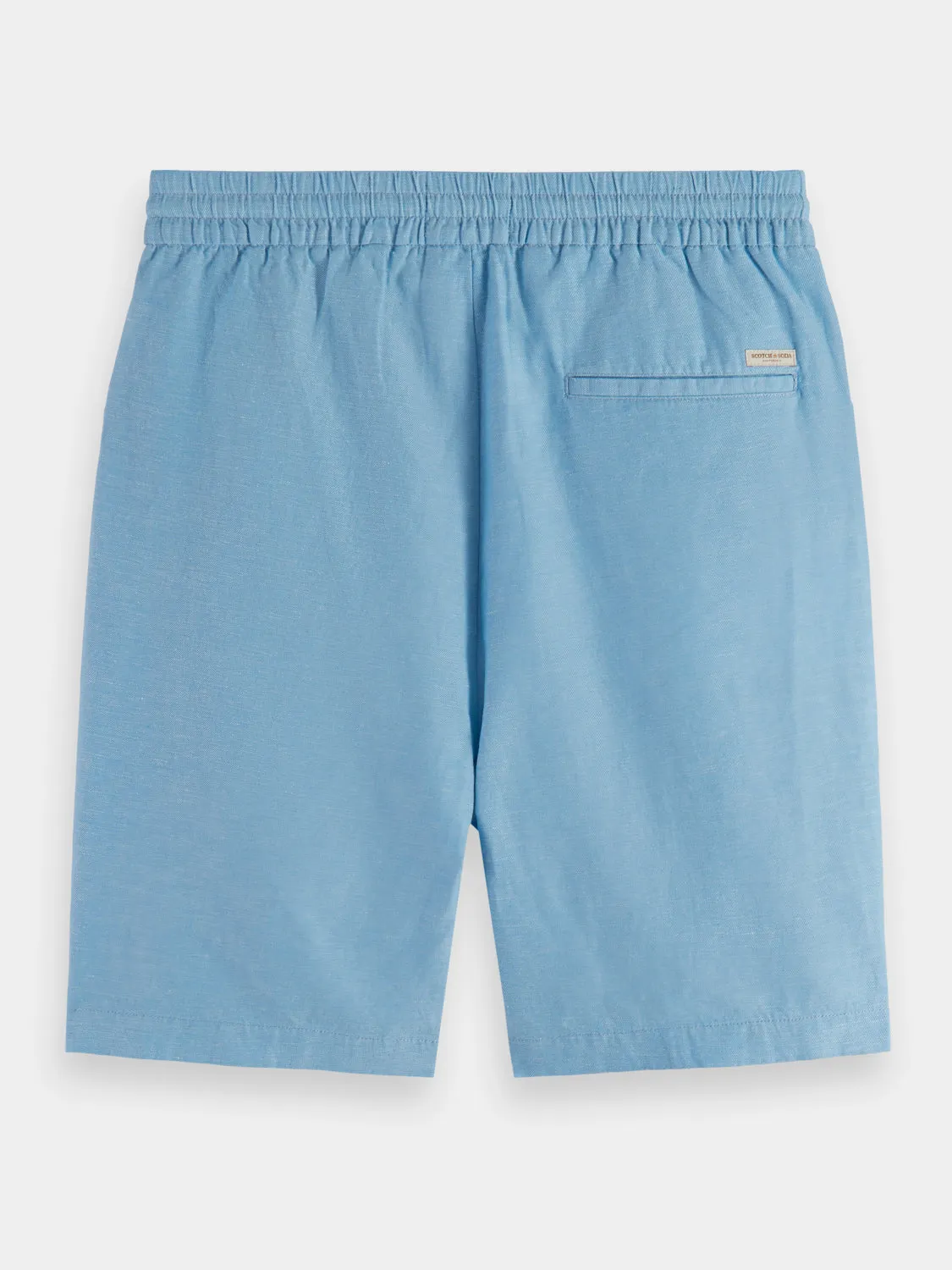 Fave cotton-linen twill shorts