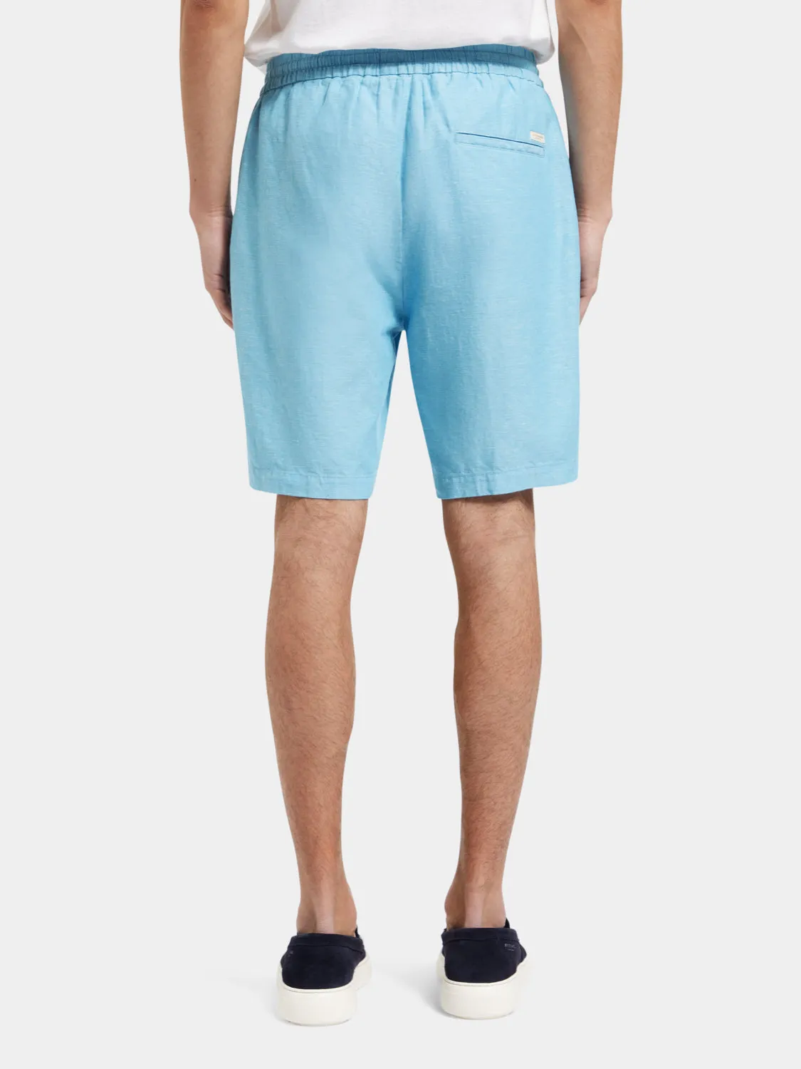Fave cotton-linen twill shorts