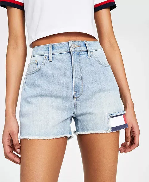 Flag High-waist Shorts