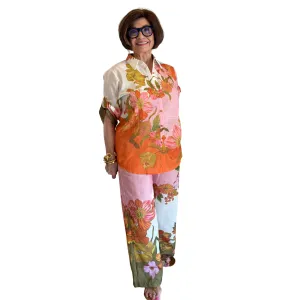 Floral Set in Orange Multicolor