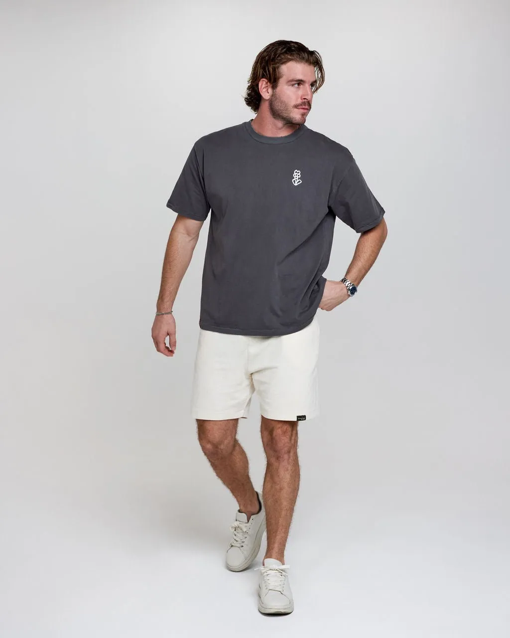 Flower Tee - Grey