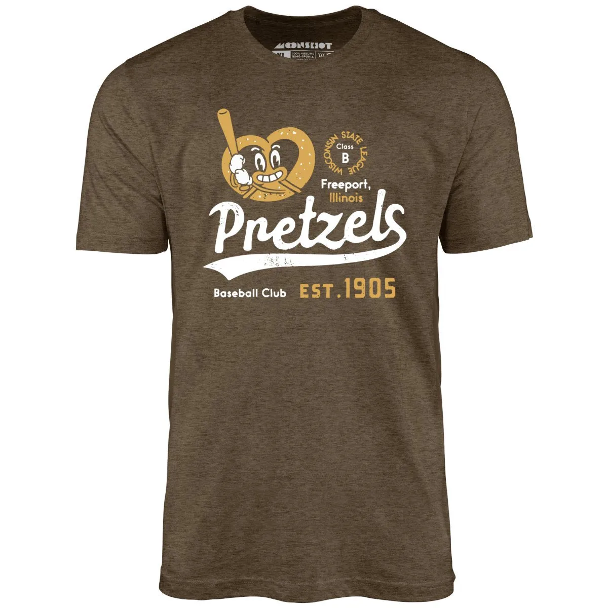 Freeport Pretzels - Illinois - Vintage Defunct Baseball Teams - Unisex T-Shirt