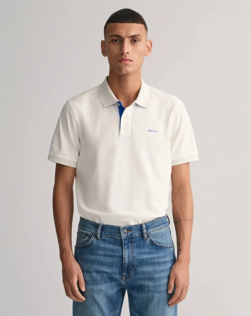 Gant Contrast Pique SS Rugger Polo