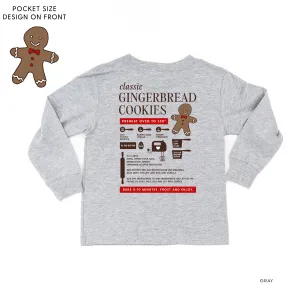Gingerbread Cookie Recipe (pf&b) - Child LONG SLEEVE Tee