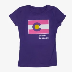 Girls Grown Locally Colorado T-Shirt