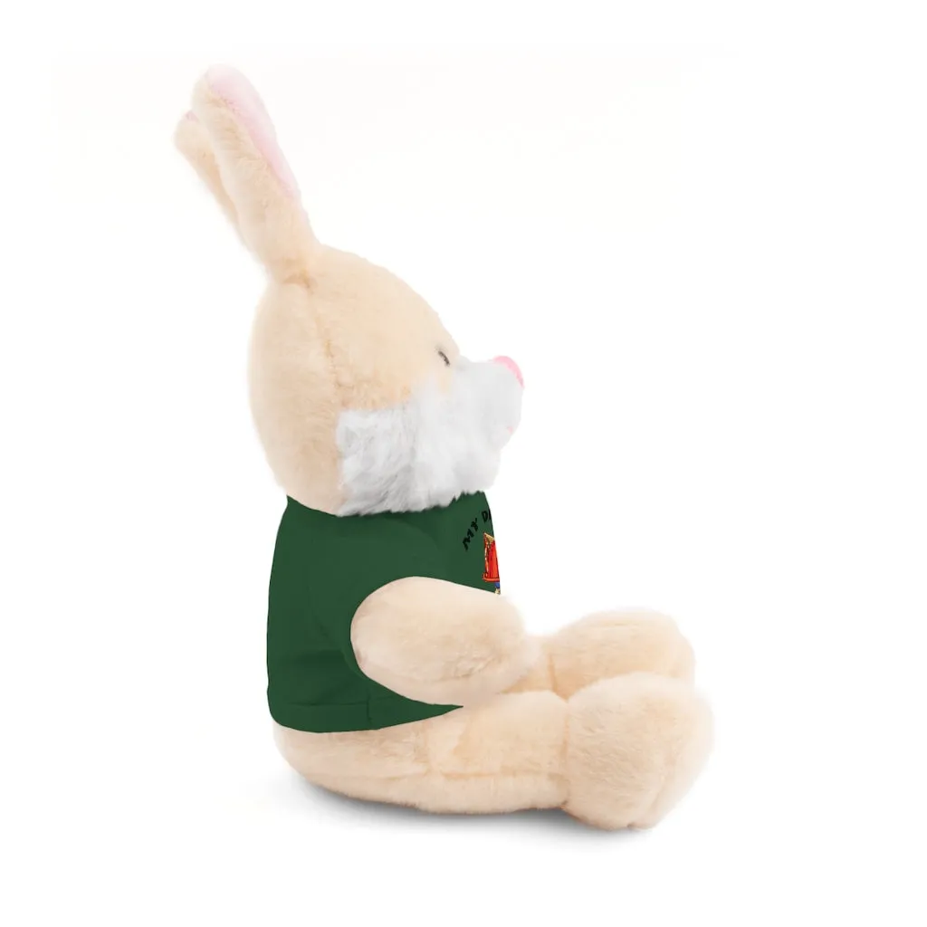 Great gift for Infants a Stuffed Animals with Tee My Dad's A Firefighter