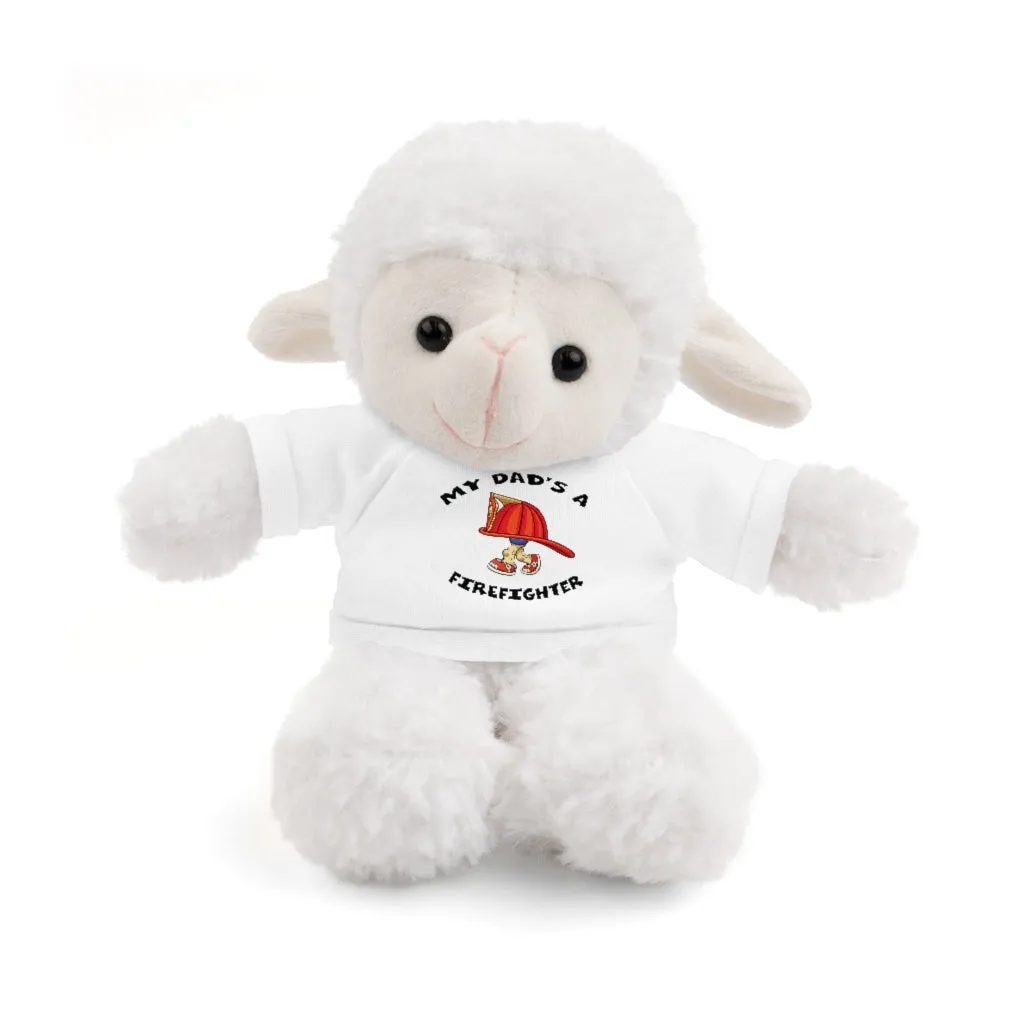 Great gift for Infants a Stuffed Animals with Tee My Dad's A Firefighter