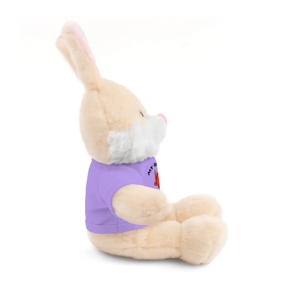 Great gift for Infants a Stuffed Animals with Tee My Dad's A Firefighter