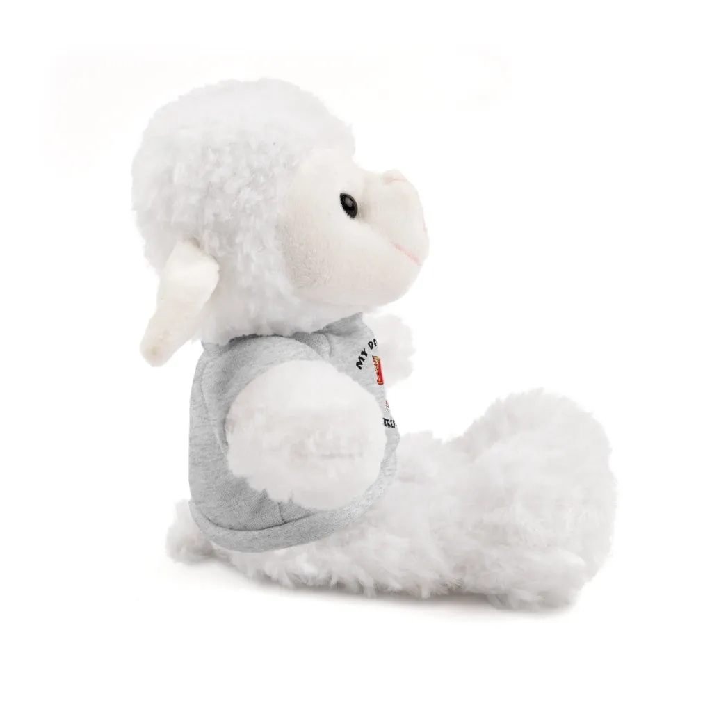 Great gift for Infants a Stuffed Animals with Tee My Dad's A Firefighter