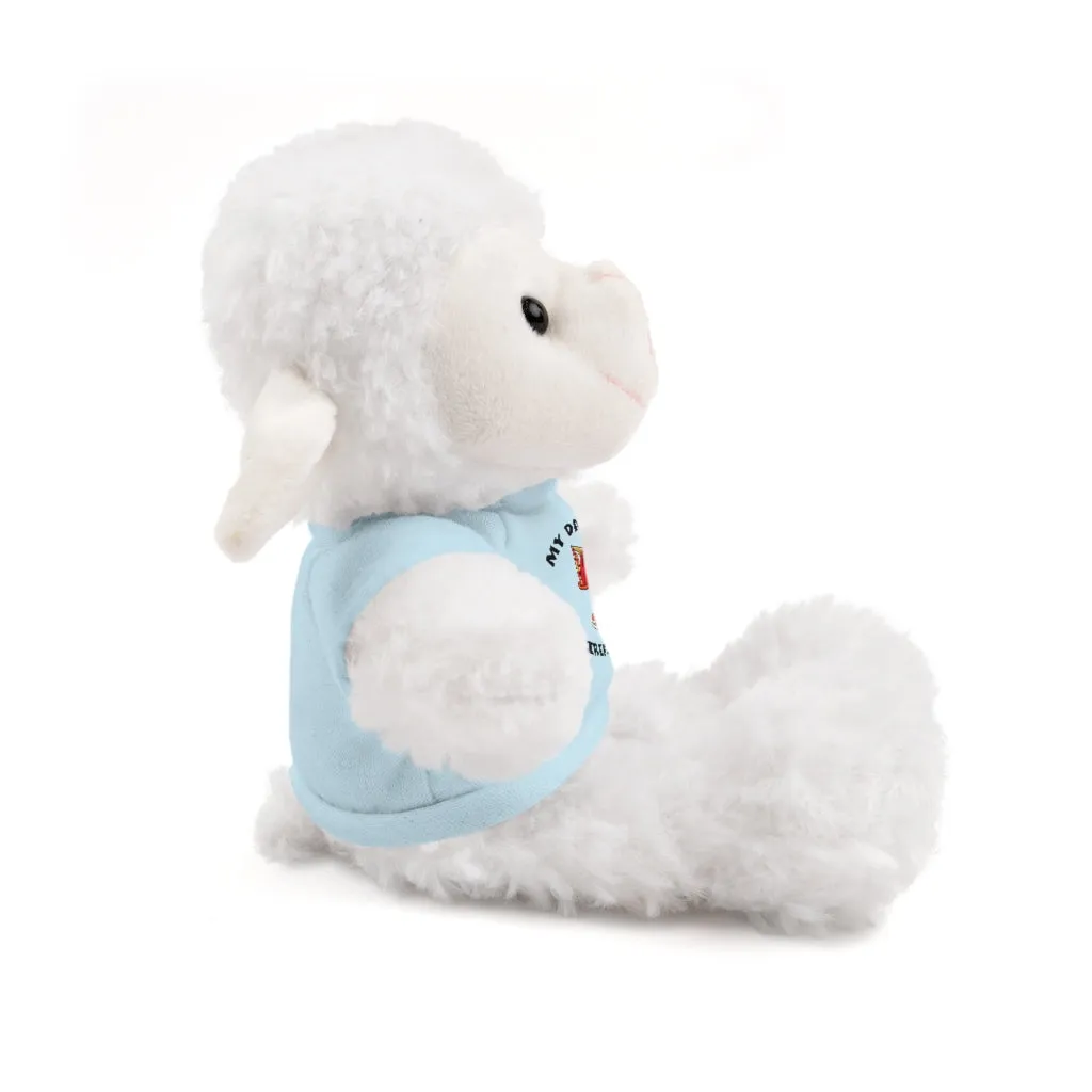Great gift for Infants a Stuffed Animals with Tee My Dad's A Firefighter