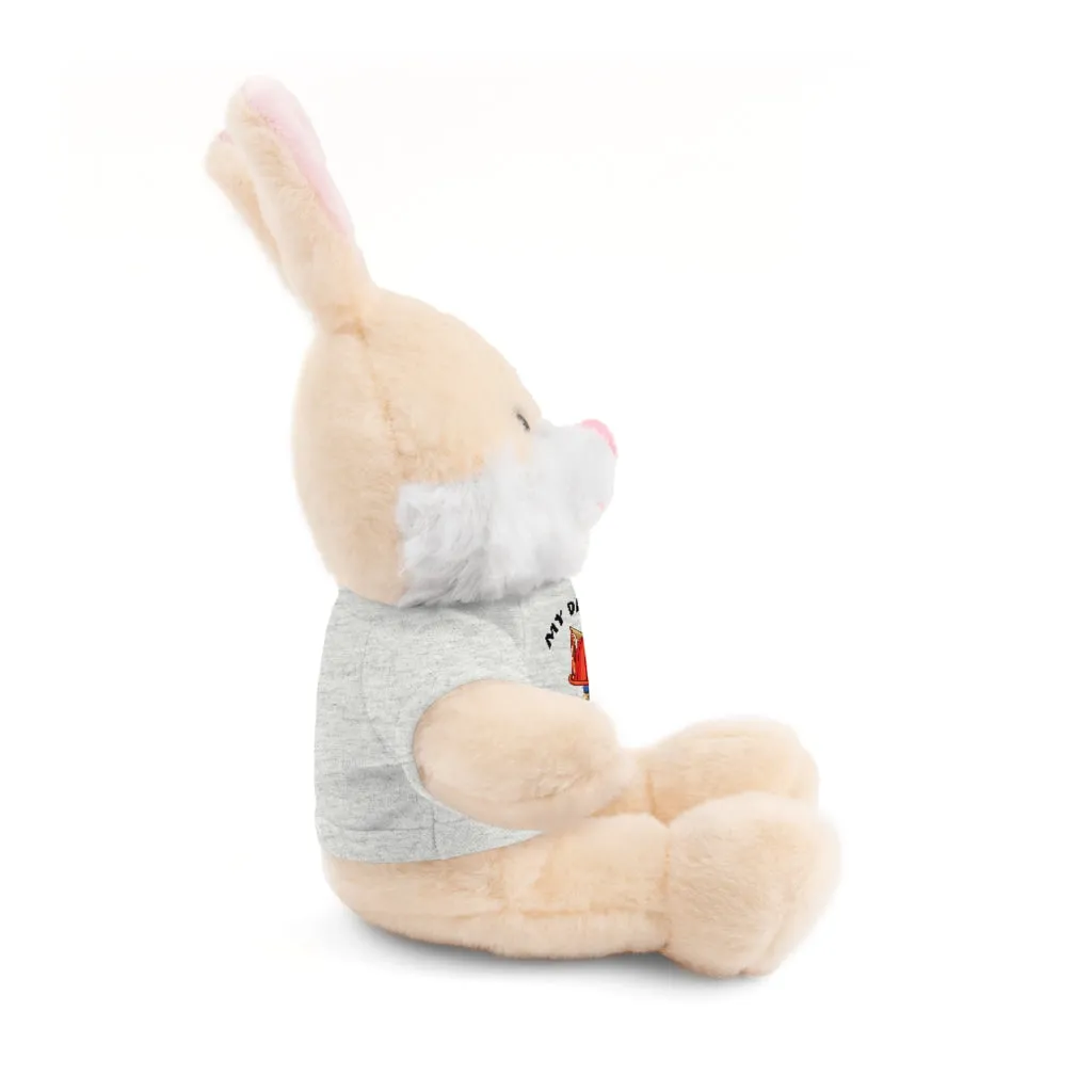 Great gift for Infants a Stuffed Animals with Tee My Dad's A Firefighter