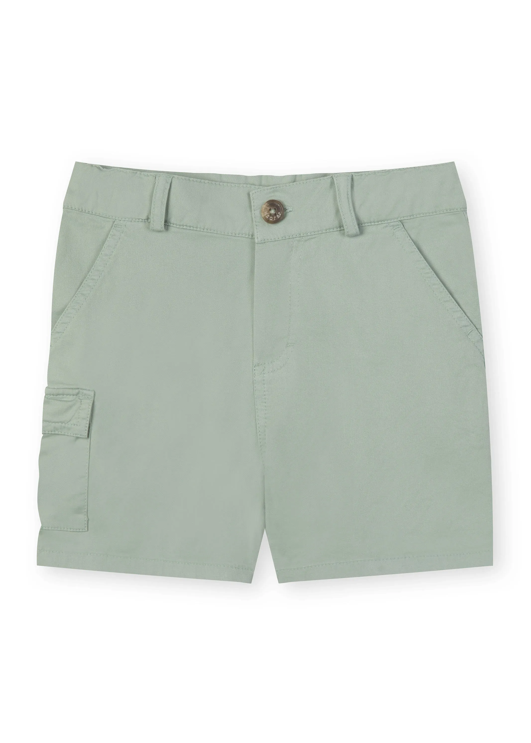 Grey Green Cargo Shorts