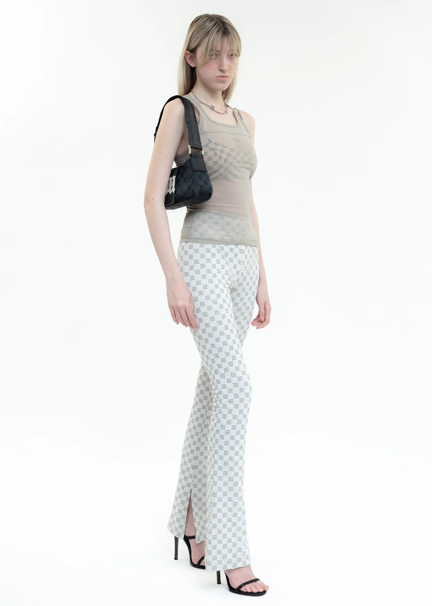 Grey Lingerie Signature Monogram REFLECTIVE Trousers