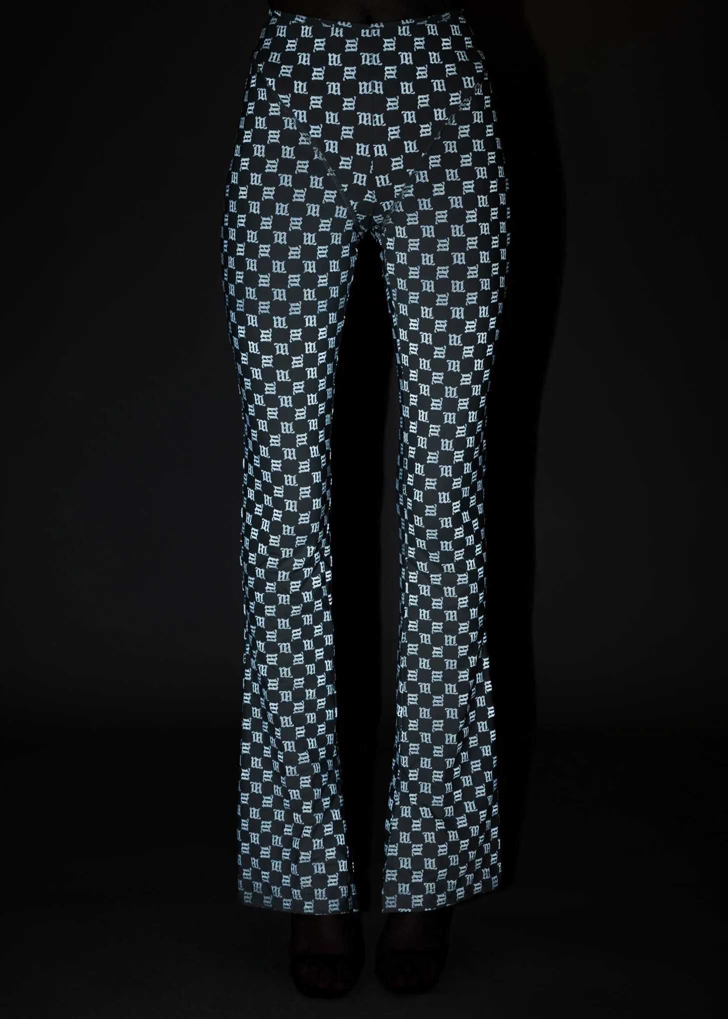 Grey Lingerie Signature Monogram REFLECTIVE Trousers