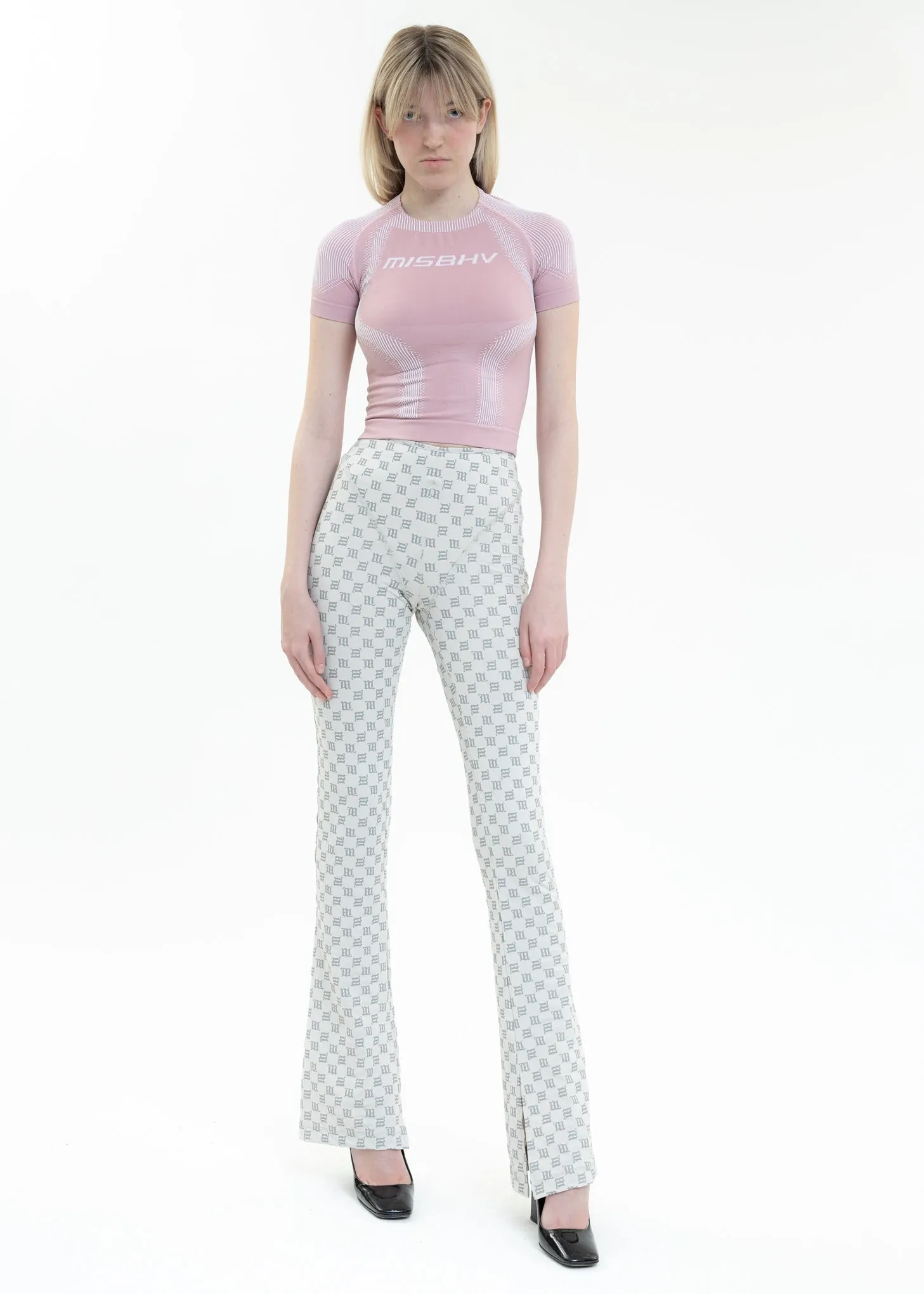 Grey Lingerie Signature Monogram REFLECTIVE Trousers