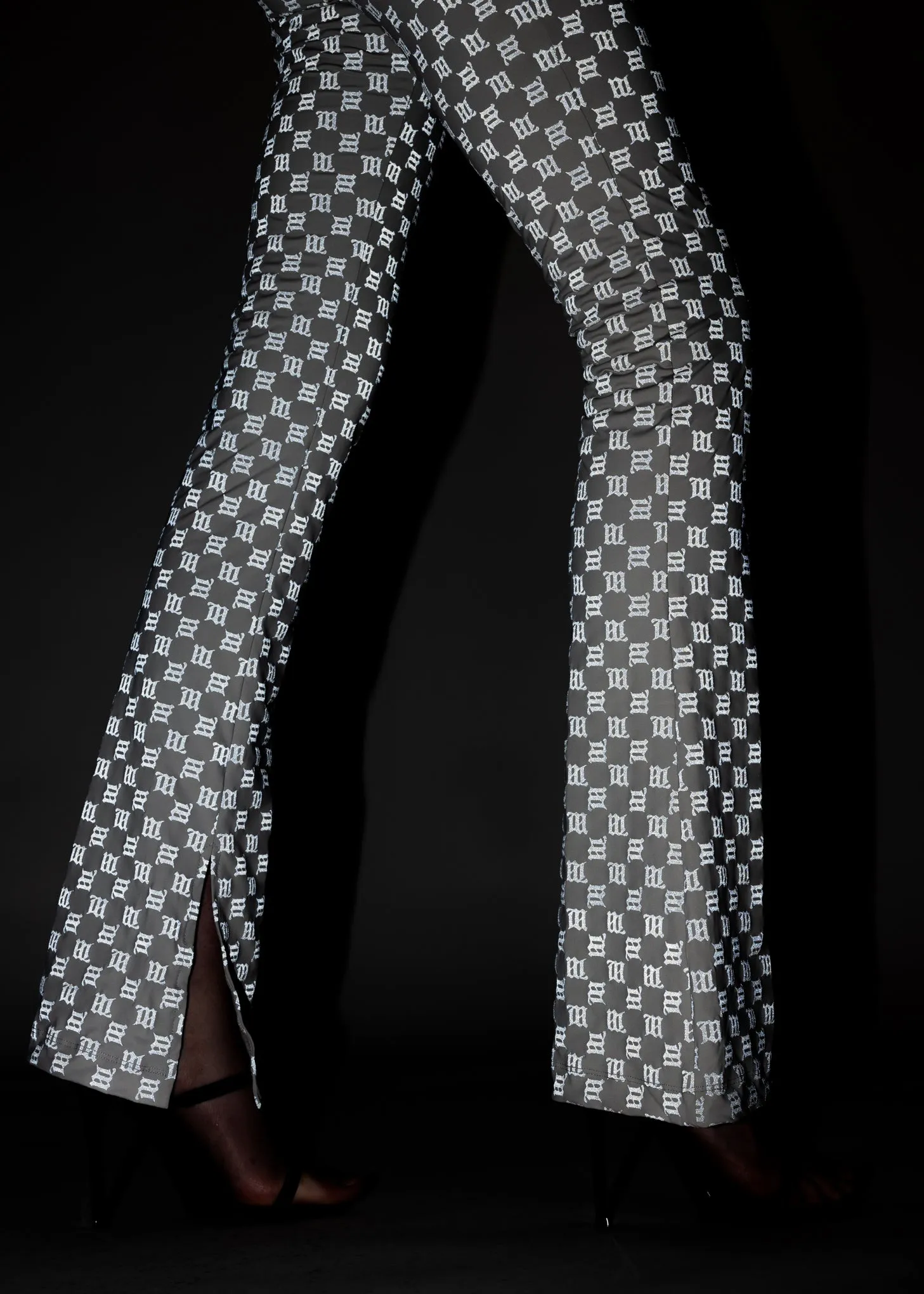 Grey Lingerie Signature Monogram REFLECTIVE Trousers