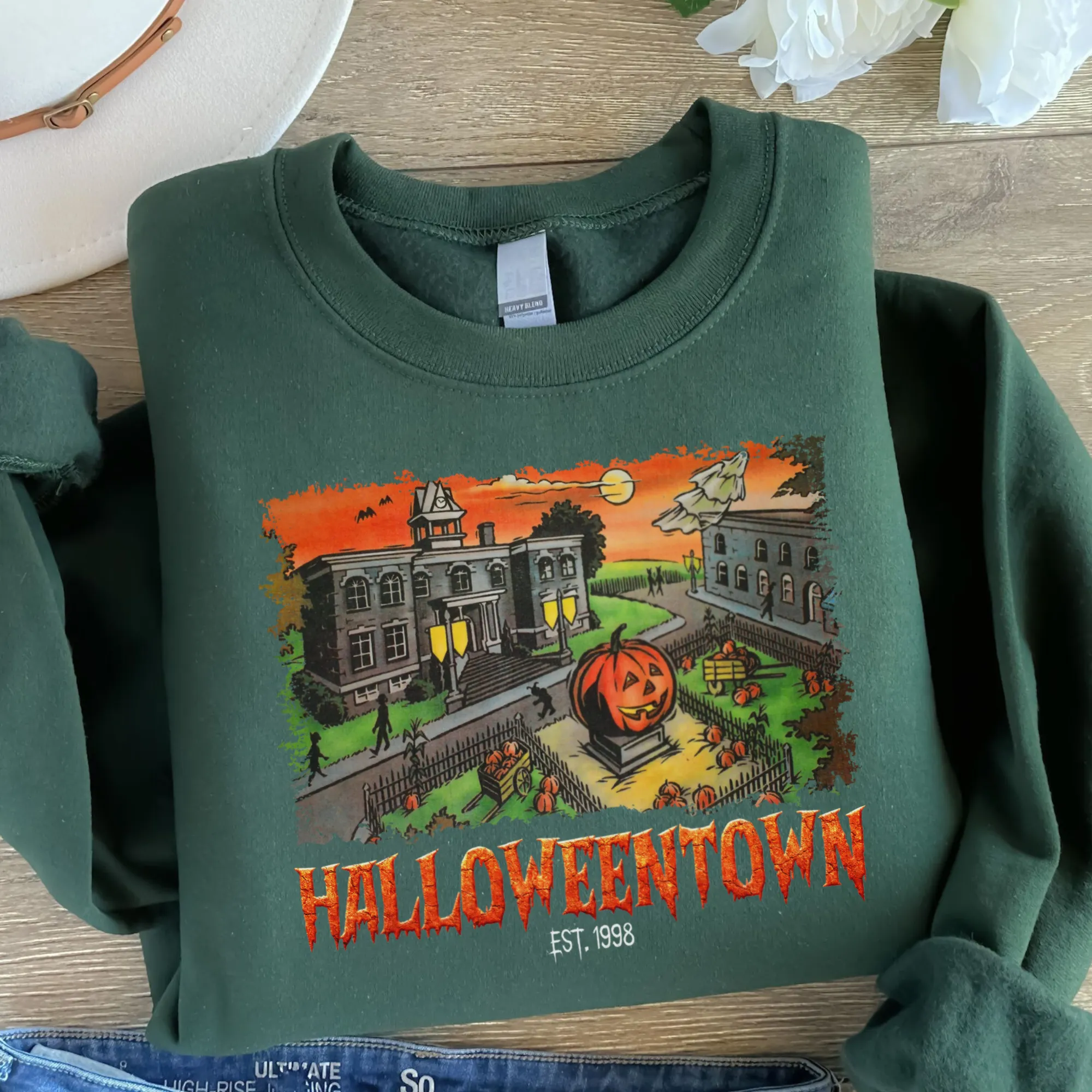 Halloweentown Sweatshirt in Sizes S to 5XL - Vintage Style