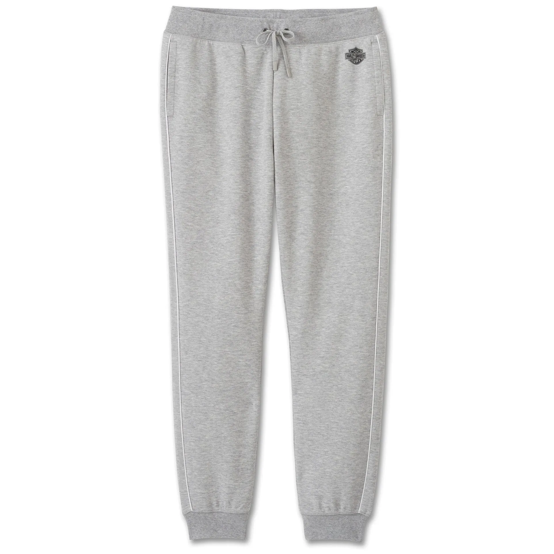 Harley-Davidson Women's Classic Bar & Shield Logo Jogger Pants, Heather Gray 96055-25VW