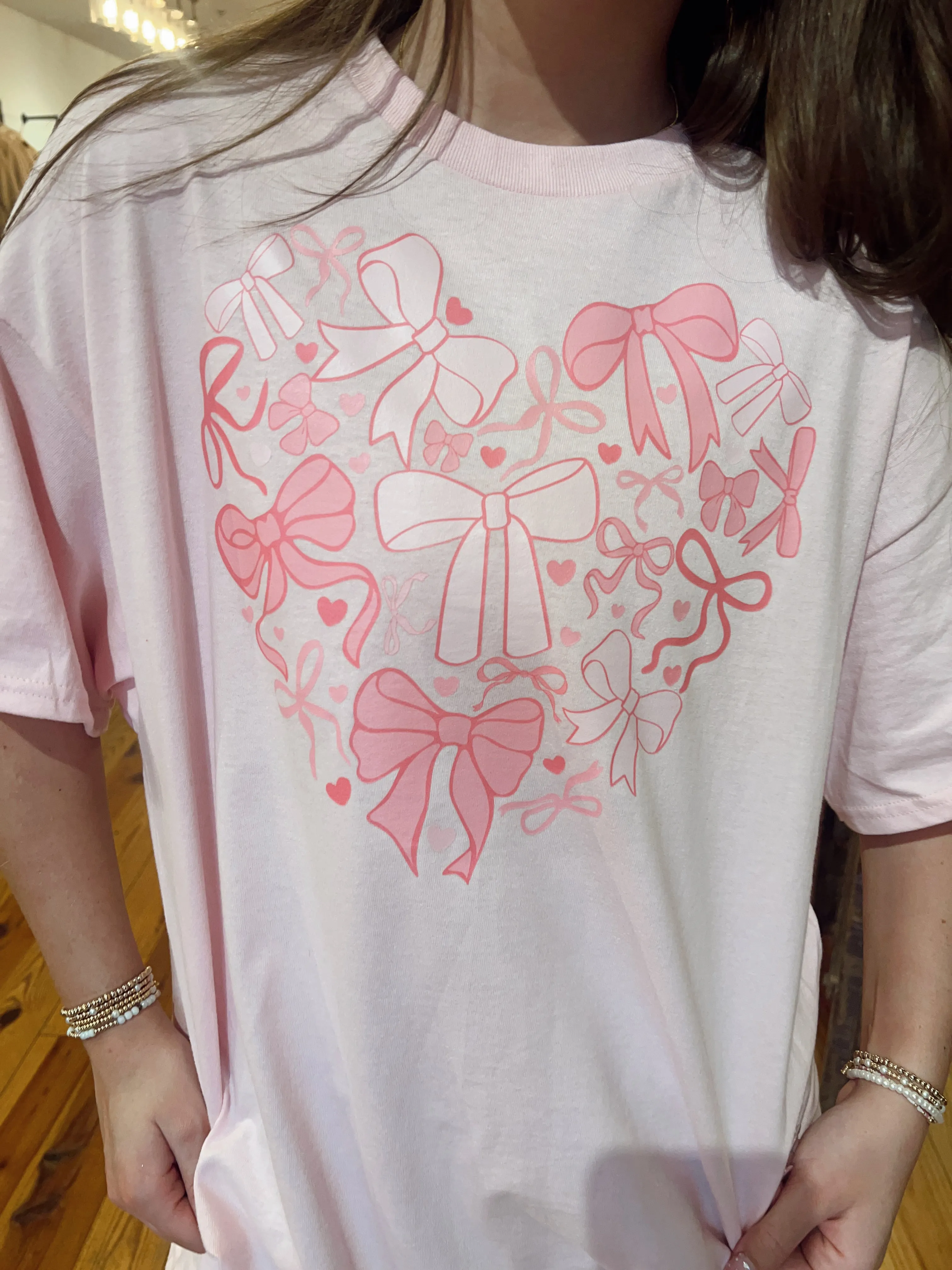Heart Of Coquette Bows Graphic Tee