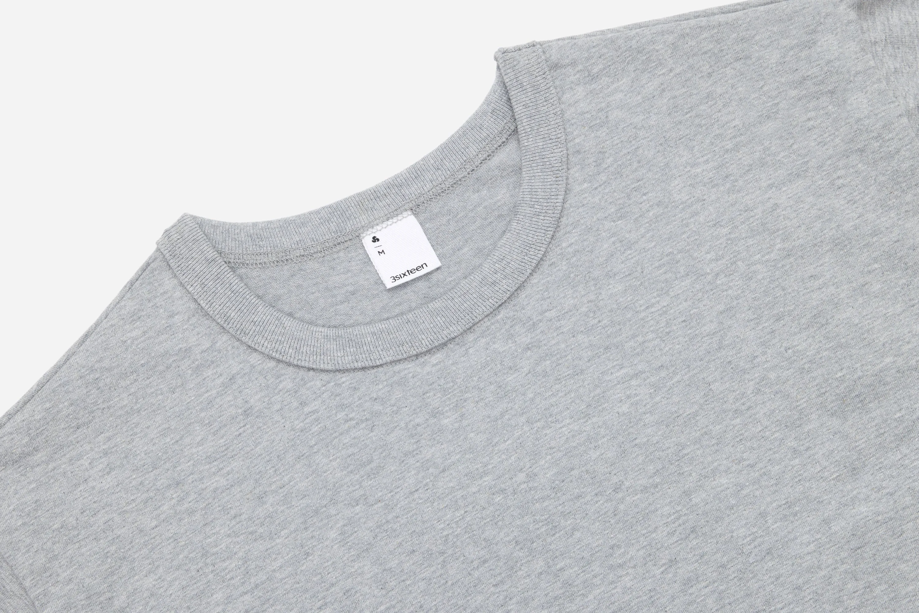 Heavyweight T-Shirt ~ Heather Grey (2 Pack)