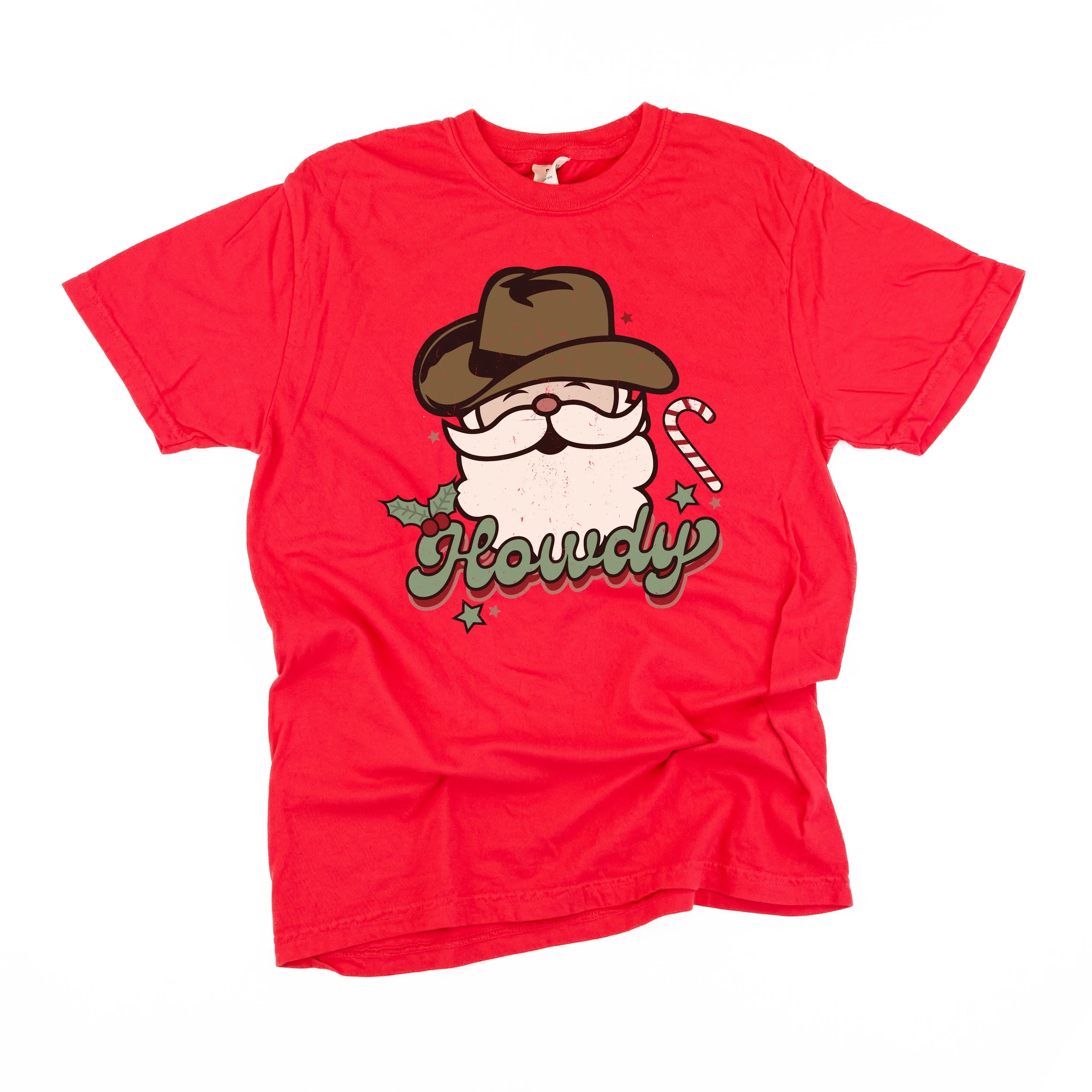 Howdy - Cowboy Santa - Comfort Colors Tee
