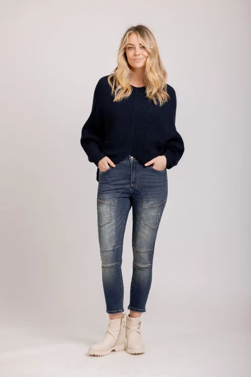 Hudson Knit - Navy