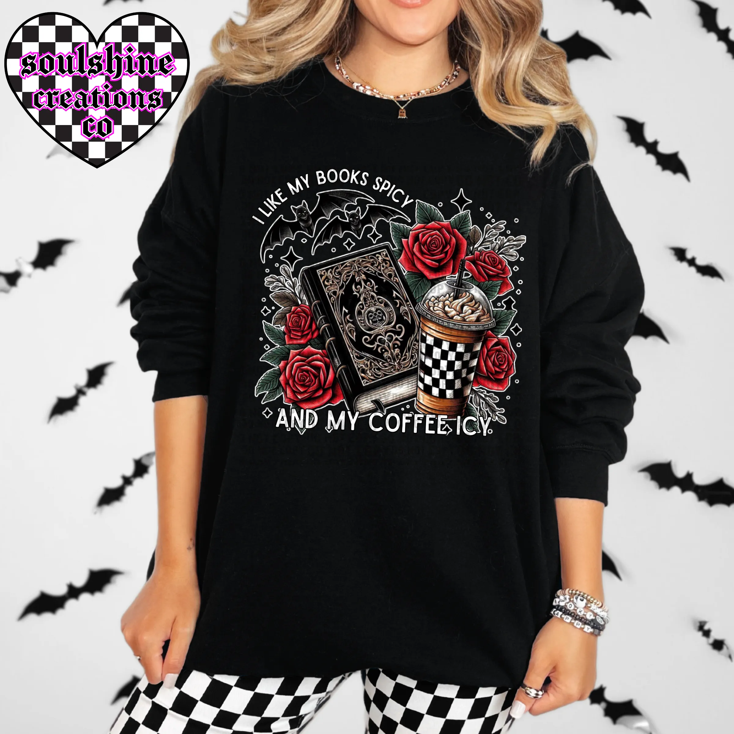 I Like my Books Spicy & Coffee Icy Bookish Tee or Sweater