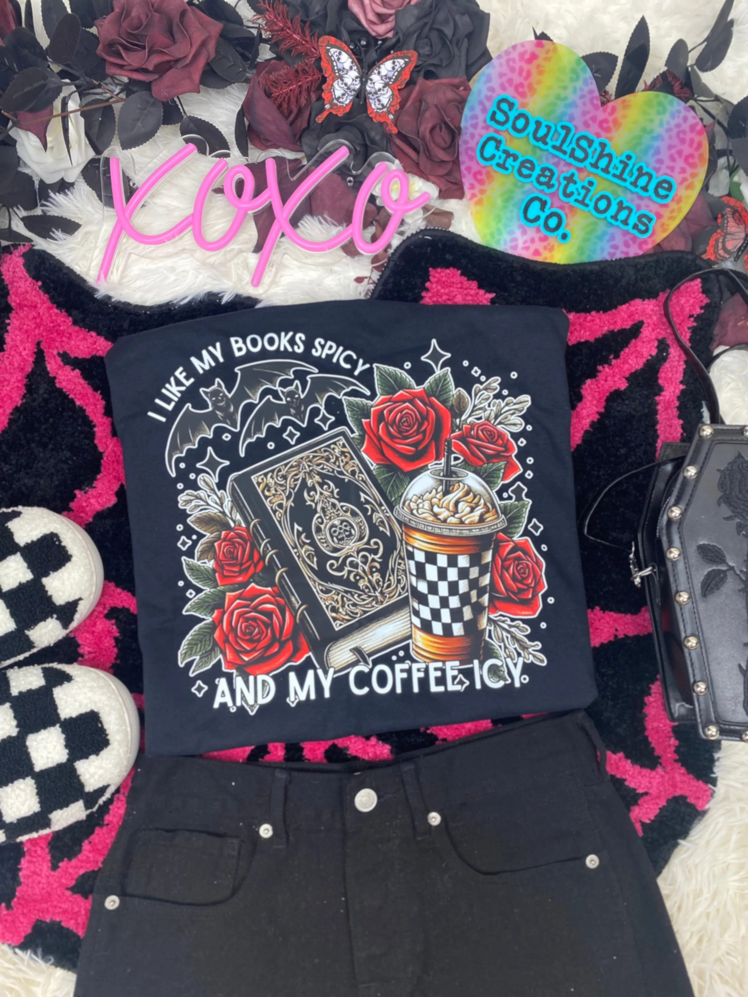 I Like my Books Spicy & Coffee Icy Bookish Tee or Sweater
