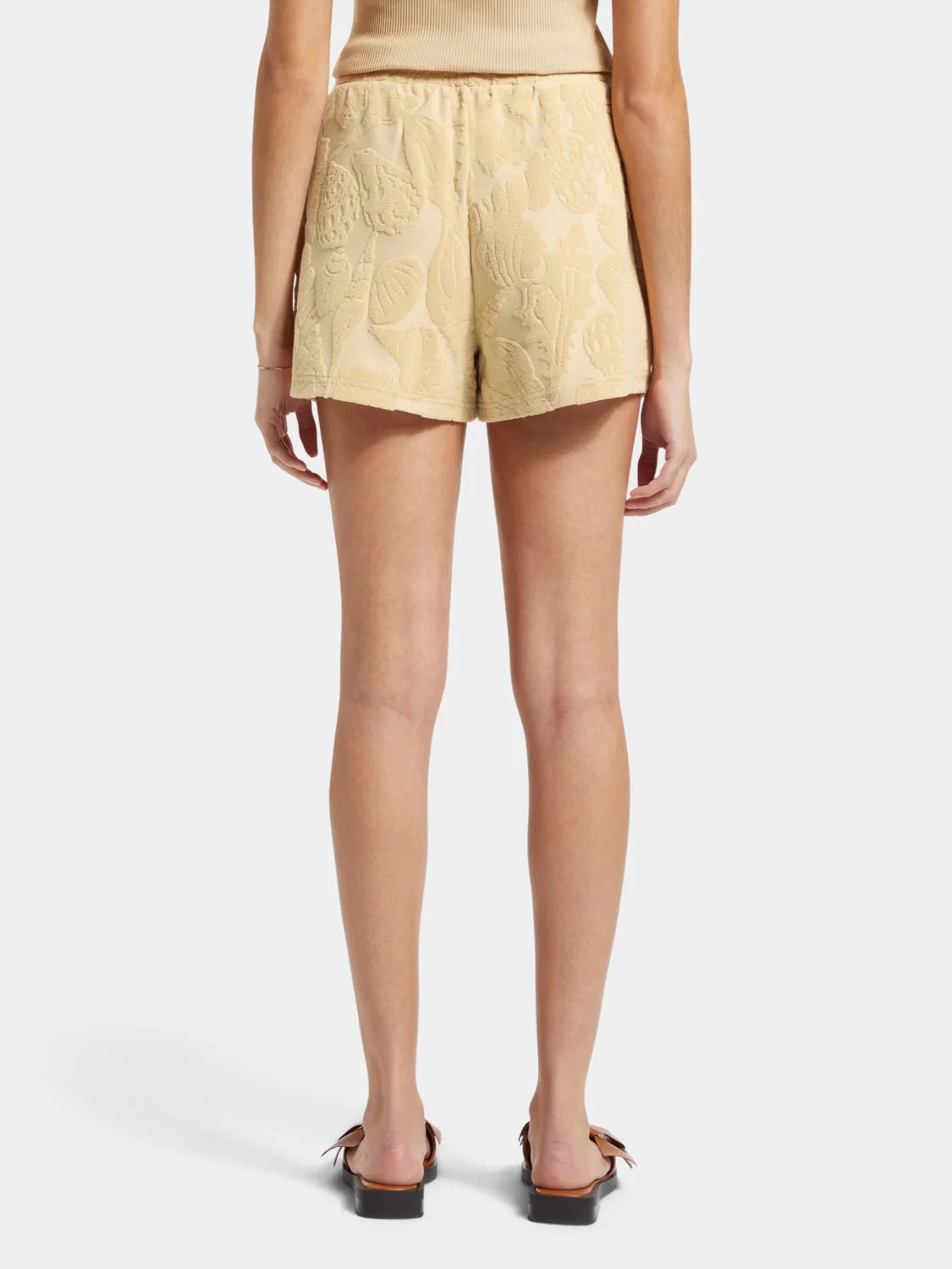 Jacquard toweling shorts