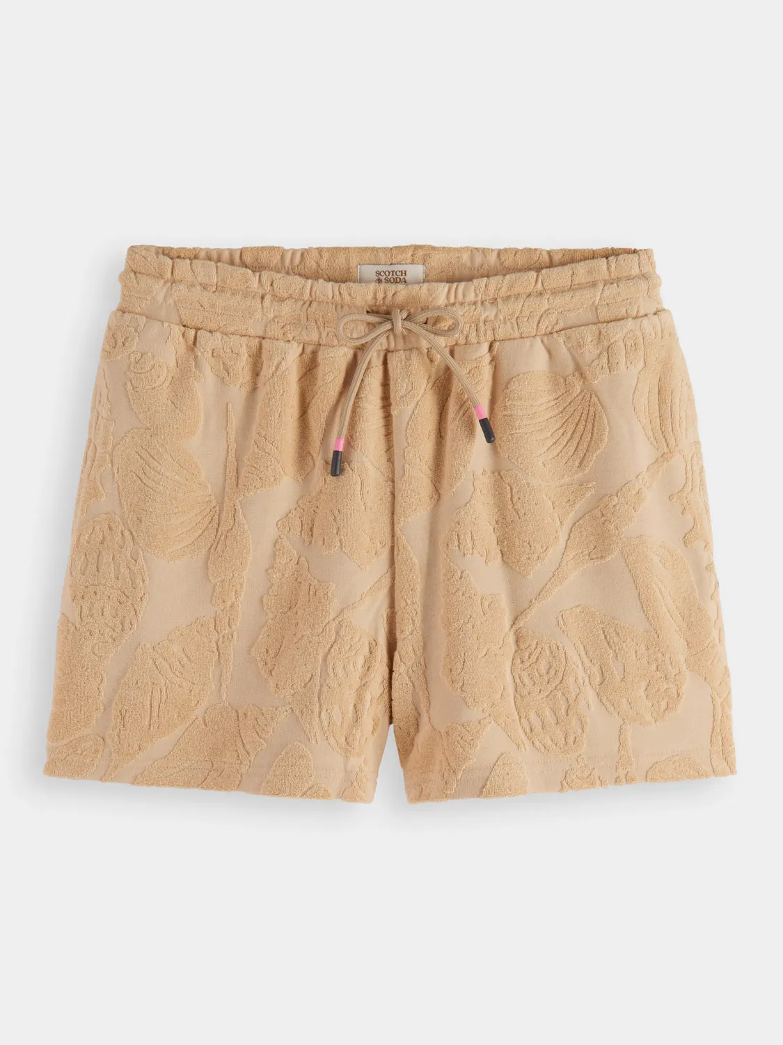 Jacquard toweling shorts