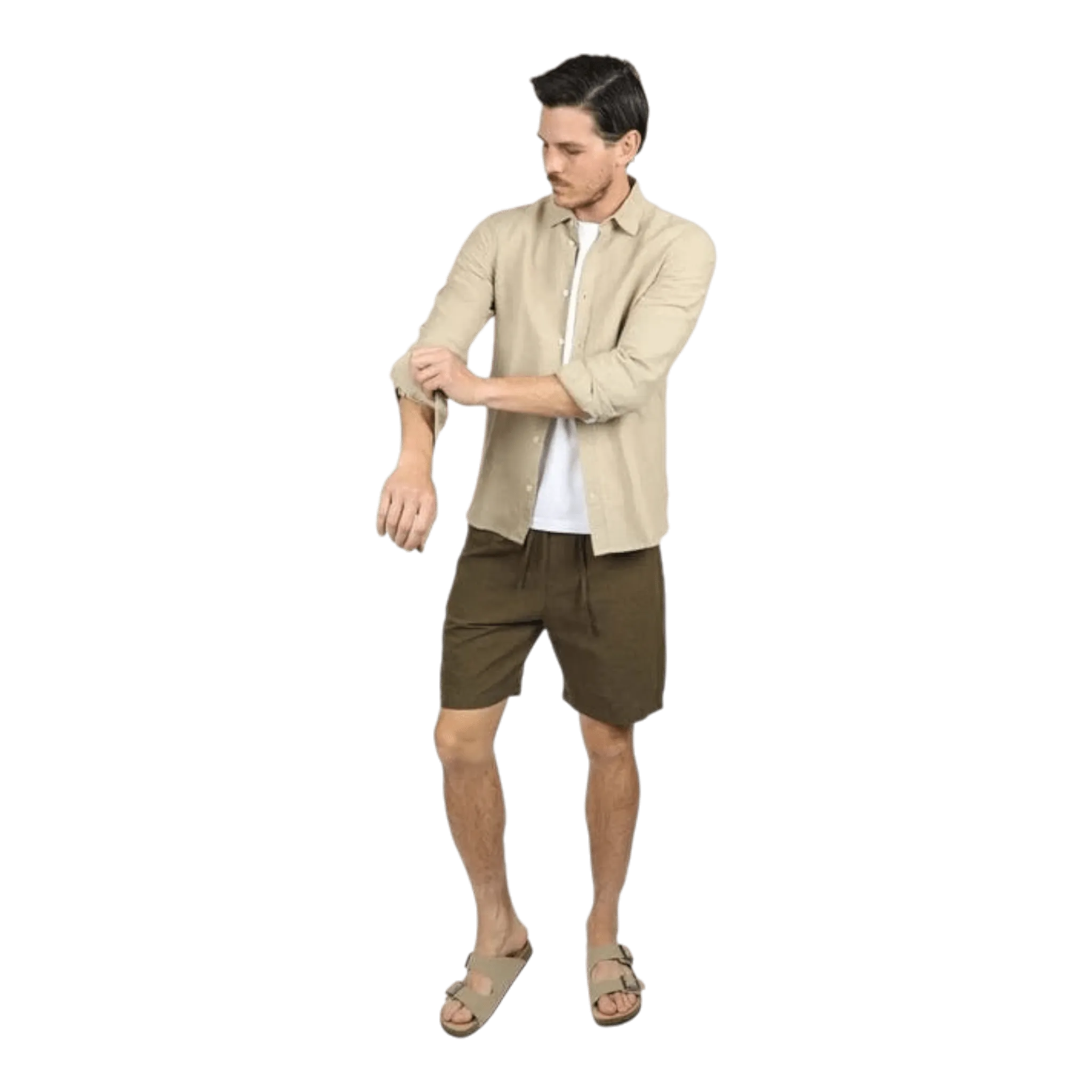 James Harper Relaxed Linen Blend Short JHSH30