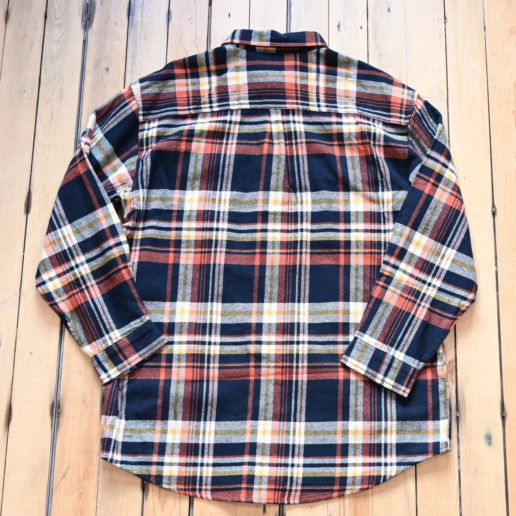 KEY Industries Men's Fort Scott Plaid Shirts in Papaya