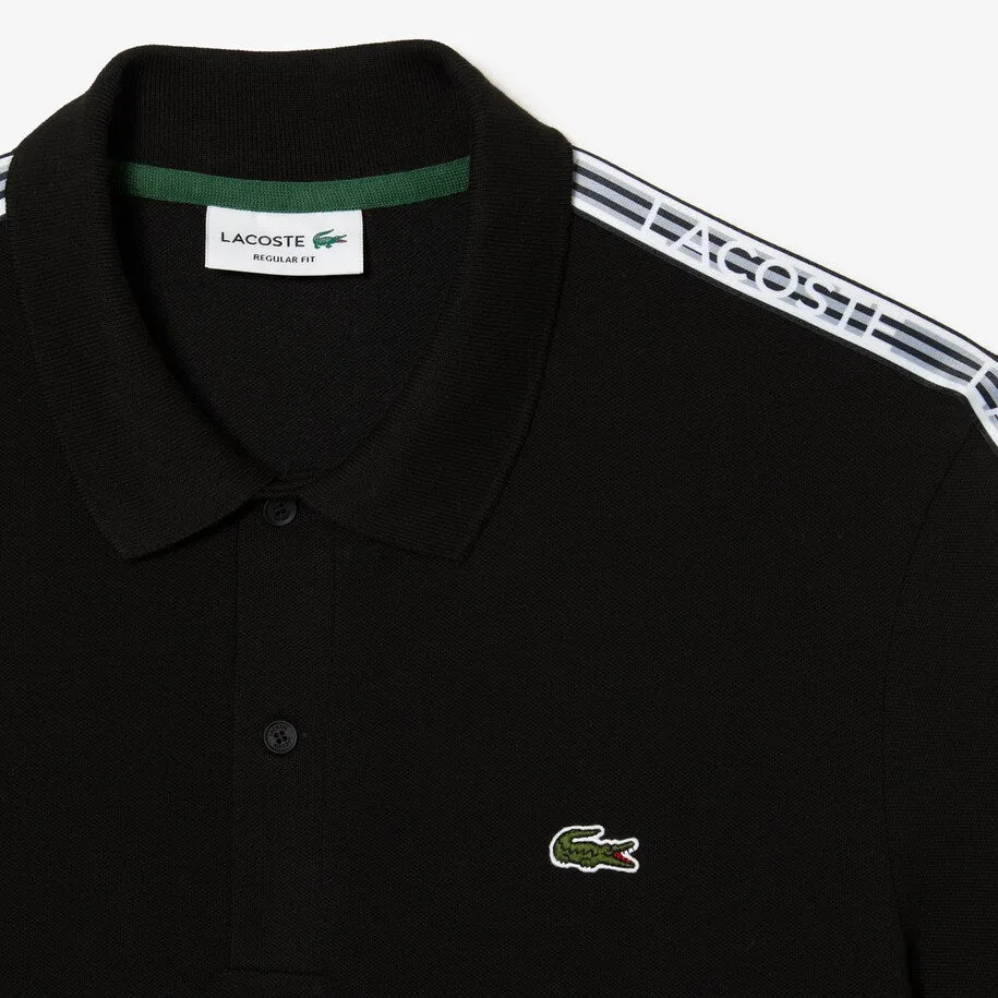 Lacoste Regular Fit Logo Stripe Stretch Cotton Polo Shirt