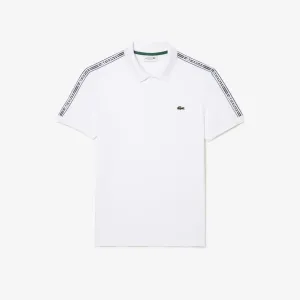 Lacoste Regular Fit Logo Stripe Stretch Cotton Polo Shirt